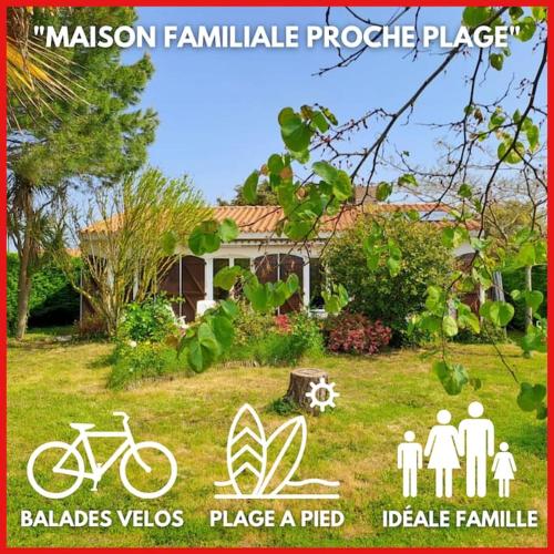 "NAUSICAA" Maison 6 personnes, 2 chambres, jardin, proche plage - Location saisonnière - Talmont-Saint-Hilaire