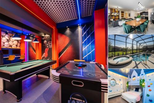 Resort Amenities, Outdoor Kitchen, Themed, Game and Movie Room in Davenport, USA