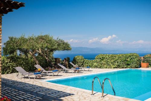 Magnificent Paxos Villa | 2 Bedrooms | Villa Shiryu | Breathtaking Sea/Gaios Views and Private Pool | Loggos