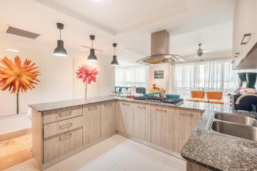 Beach front and beach access at Nueva Romana in La Caña