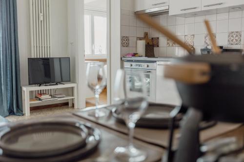 Faciliteiten, Logement avec vue spectaculaire sur les montagnes in Randogne
