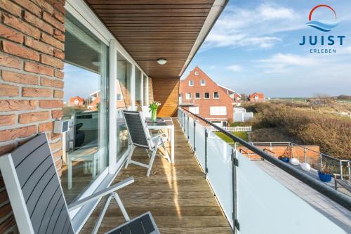 Erkély/terasz, Landhaus Gertrude 108 - Wohnung Meeresrauschen in Juist