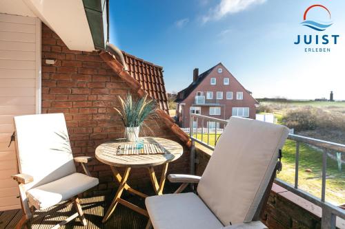 Erkély/terasz, Landhaus Gertrude 108 - Wohnung Meeresrauschen in Juist