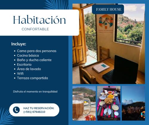 Family HOME-Ciclovía Sucre-Bol (Family HOME-Ciclovia Sucre-Bol) near Juana Azurduy de Padilla nemzetközi repülőtér