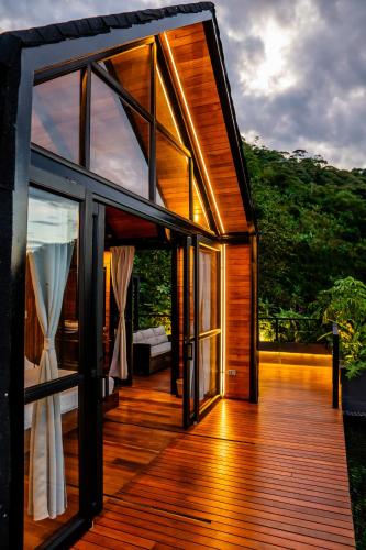 발코니/테라스, Selva Negra Cabins in 오리엔테