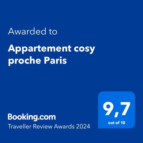 Appartement cosy proche Paris