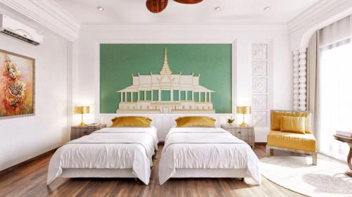 2 queen beds