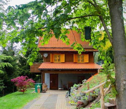 Ferienhaus Sonnenblick Entspannung mit Sauna Kamin und Balkon