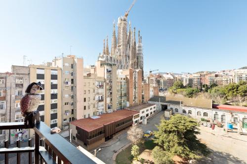 El balcón de Sagrada Familia