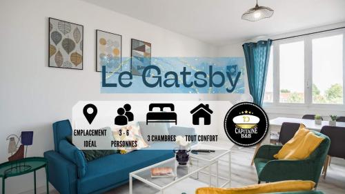 Le Gatsby - 3 chambres - Centre-Ville