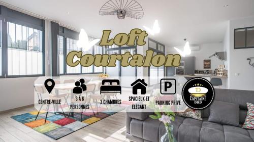 Loft Courtalon - Haut Standing - Patio - Parking Prives - Location saisonnière - Troyes