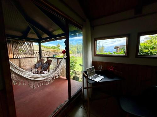 ระเบียง/ชานเรือน, PARAÍSO Sunset Bungalows (PARAISO Sunset Bungalows) in อิสลา เด ปาสกัว