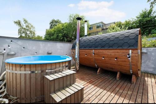 Dejlig hus med vildmarksbad