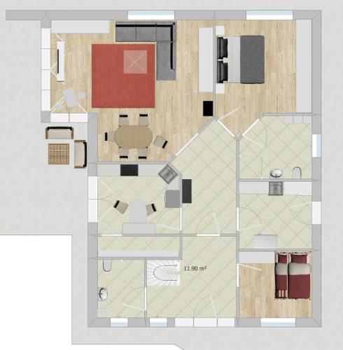 Stāva plāns, Haus am Anker in Hude (Diepholz)