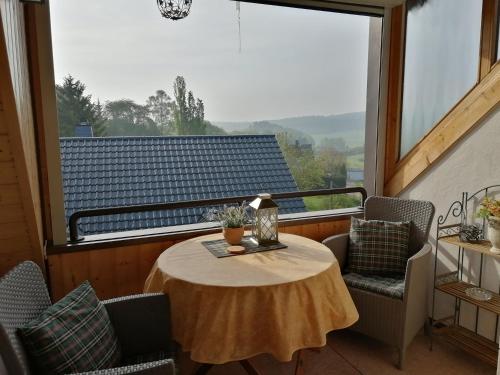 Balkons/terase, Eifelferienwohnungen "Familie Saxler" in Bereborn