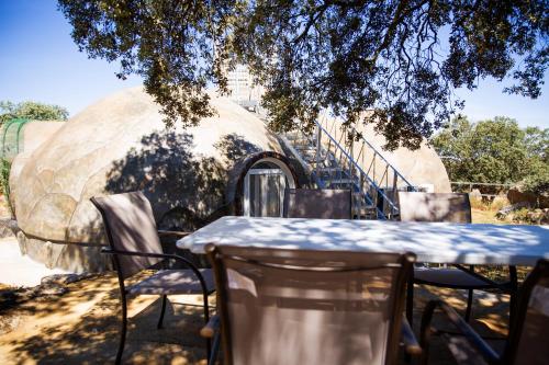 balkon/terras, Casa Ballena, Finca La Lama Romana Bodonal de la Sierra in Segura De Leon