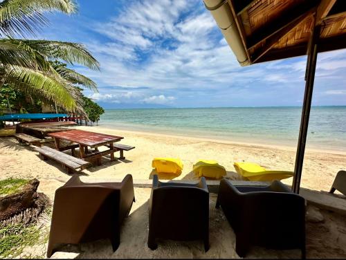 Bungalow Hiana - vue lagon avec plage privée (Bungalow Hiana - vue lagon avec plage privee) in マアタ