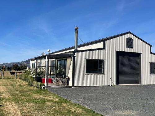 A szálláshely kívülről, The Barn in Mosgiel