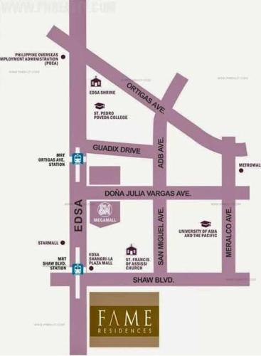 Fame Residences Mandaluyong 1 Bedroom City View, Metro Manila