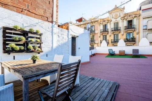 Private terrace Attico 3BD in Gran de Gracia