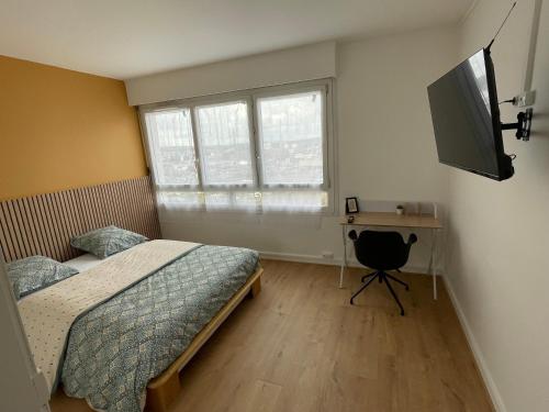 Coliving - chambre jaune