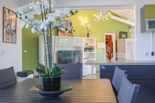 บริการและสิ่งอำนวยความสะดวก, Villa aux orchidées - 3 chambres piscine vue Mer - Salon Climatisée (Villa aux orchidees - 3 chambres piscine vue Mer - Salon Climatisee) in มาเร่ เกลลาร์ด