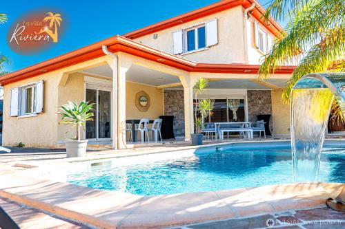 Grande Villa avec Piscine, jacuzzi, billard, baby-foot, 5 chambres, 11 pers. max