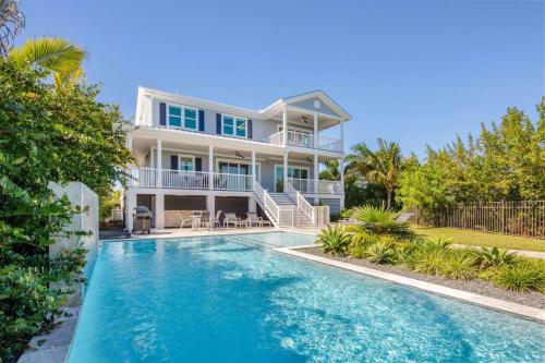 Contemporary Waves by Brightwild-Huge Pool, Dock