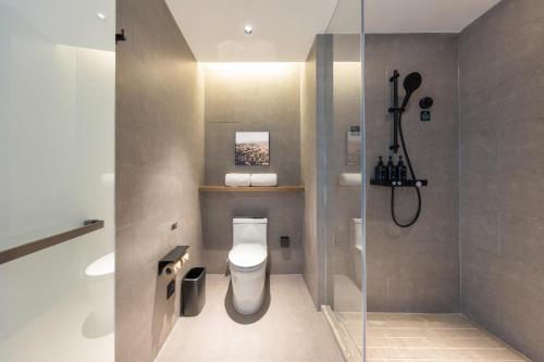 Jimu Double Room room in Atour Hotel Wuhan Chuhe Han Street Hongshan Plaza