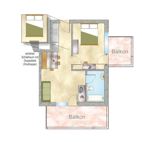 One-Bedroom Apartment (4 Adults)