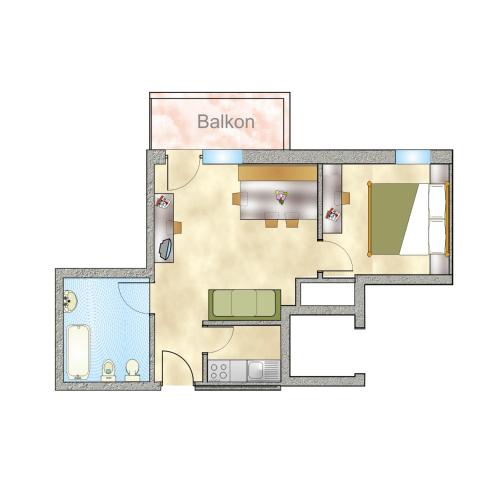 One-Bedroom Apartment (3 Adults)