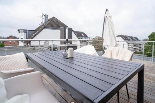 Erkély/terasz, Juno - #1 Terrassen-Apartment, Netflix, WLAN in Bottrop