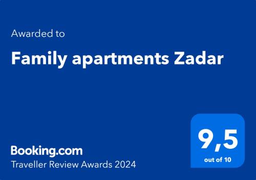 New Family Apartments with private parking near Zadar