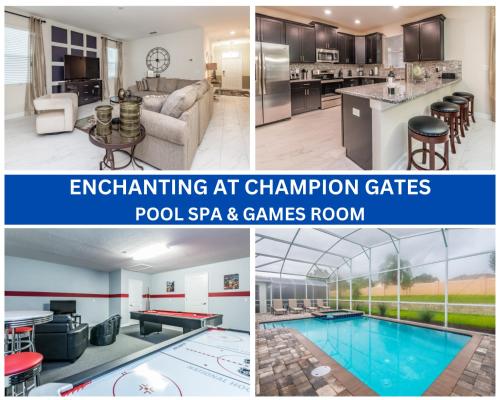 Enchanting Escape Private Pool SPA Games Room in Orlando, USA