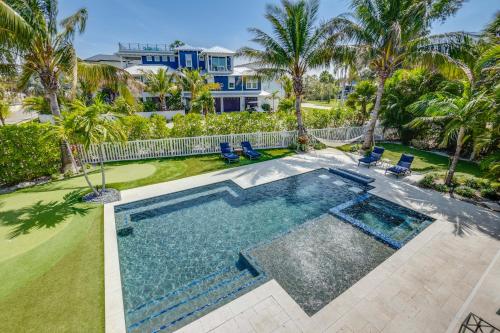 Golf Cart included Luxurious Outdoor Living with Putting Green and Outdoor Kitchen