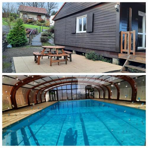 Normandie chalet N70 piscine lac golf - Location, gîte - Noues-de-Sienne