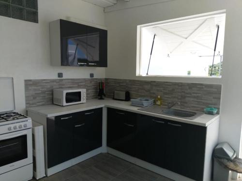 Cocina, Studio charmant avec vue sur la mer - 45 m² - Le Robert in Le Robert