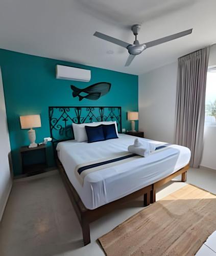 Villa con alberca, a una cuadra del mar in Chicxuclub Puerto Yucatan
