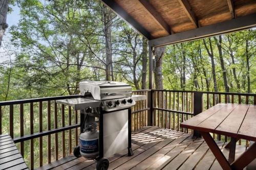Secluded Cabin Hot Tub, Huge Deck, Fire Pit, WiFi in Hedgesville, USA