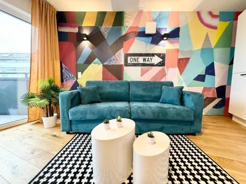 Kreative Wohnung mit Balkon in Wien, Österreich