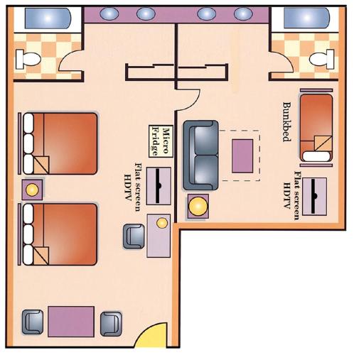 Best Western Plus Raffles Inn & Suites Room Type - Two-Bedroom Family Suite - Non-Smoking