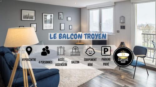 Le Balcon Troyen - Proche Hypercentre - 4 Pers. - Location saisonnière - Troyes
