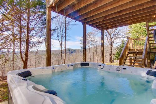 Bright Asheville Retreat with Hot Tub and Decks! - main image
