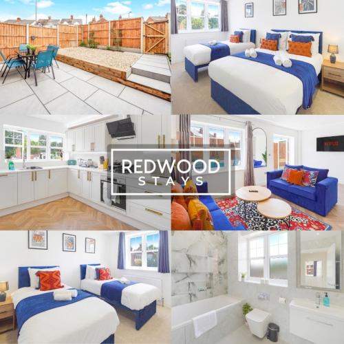 Brand New Spacious 4 Bedroom Houses For Contractors & Families with Free Parking, Garden, Fast WiFi and Netflix By Redwood Stays gîte à louer Cove