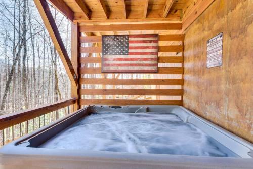 Dog-Friendly Cabin with Fire Pit and Hot Tub!