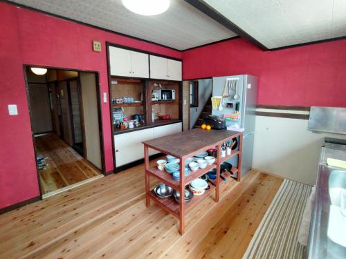 Kitchen, Guesthouse Bench in Kyotango