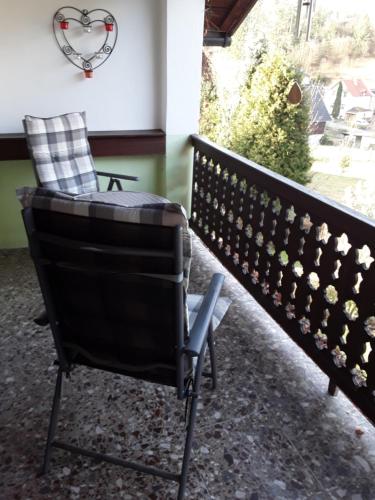 Balkons/terase, Kleines Haus am Wald in Rohrbach (Thuringia)
