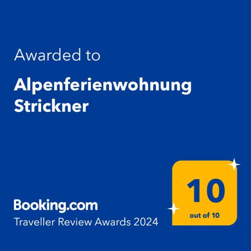 Alpenferienwohnung Strickner