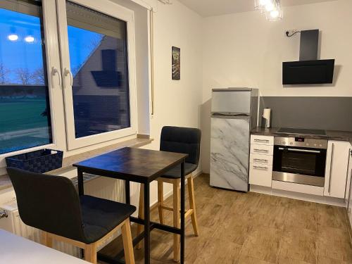 Konyha, Wunderschöne Ferienwohnung mit Balkon auf dem Bauernhof (Wunderschone Ferienwohnung mit Balkon auf dem Bauernhof) in Greven