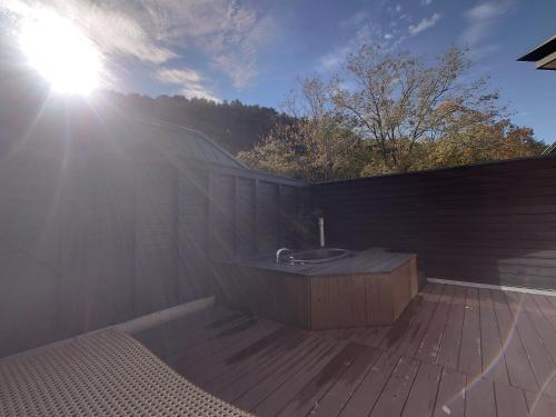 Open air bath, Hotel Forest in Ozu